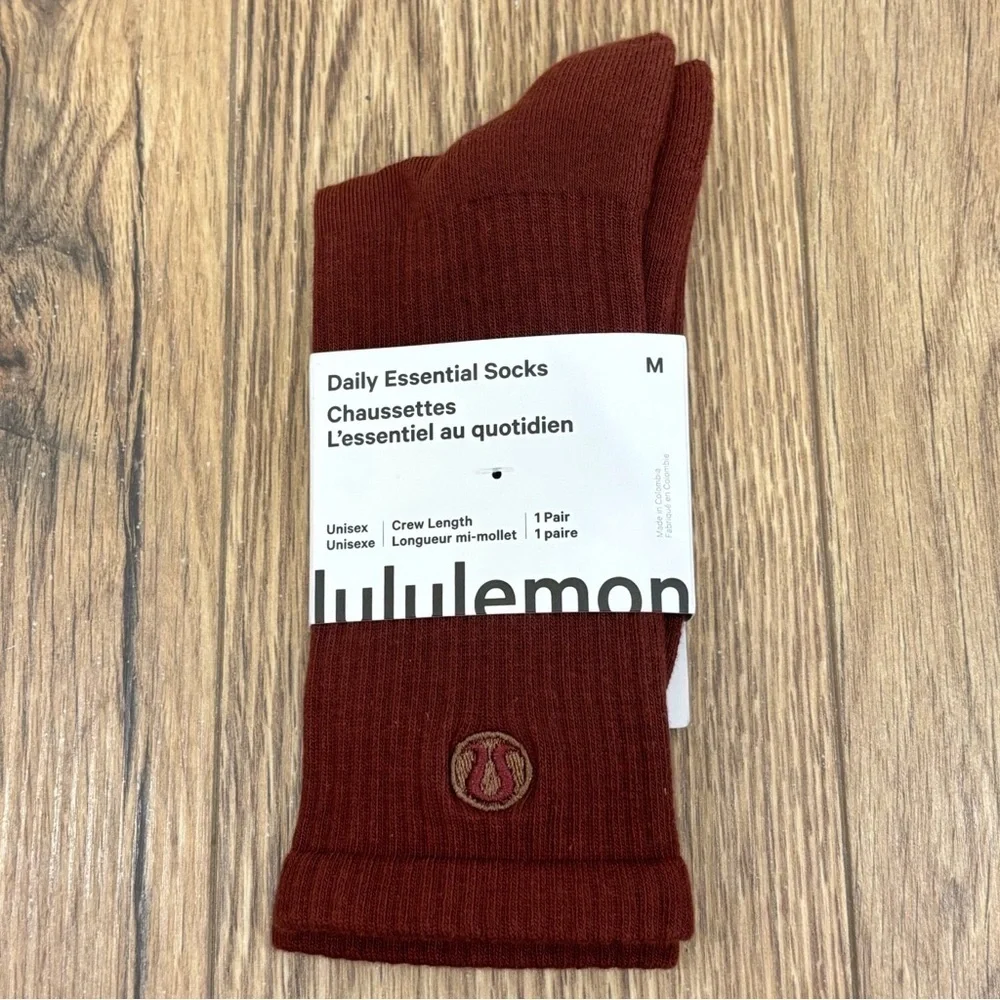 NWT Lululemon Daily Essential Socks Size Medium In Rockwood